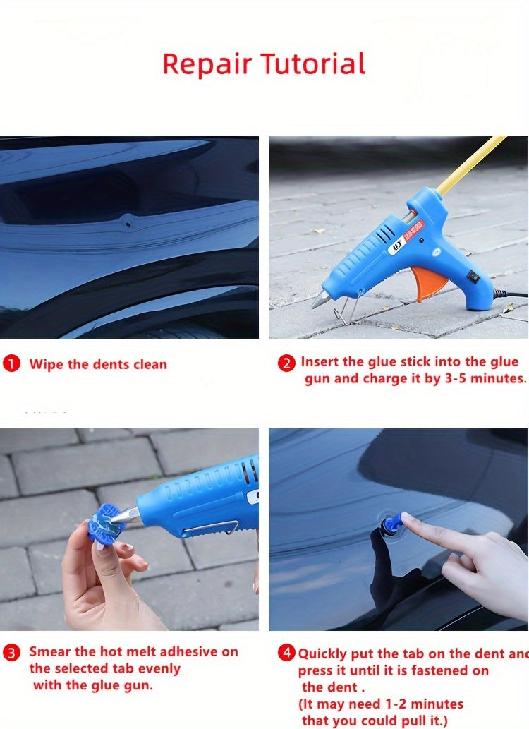 Car Body Sheet Metal Paintless Dent Plastic Puller Kit Auto Hail Pit Removal Repair Tools Hot Multiple Sizes Suction Cup Set
