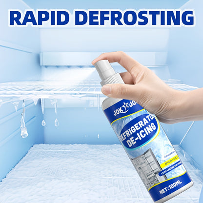 Refrigerator Defrosting and De-icing Agent — Fast Ice Melting and Anti-Freezing for Home Freezers and RV Freezing Equipment, Freezer Defrosting, Ice Melting Solution, Efficient Deicing, Quick Defrosting, Durable Container,