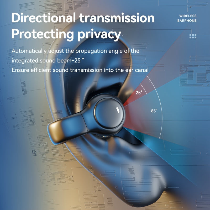 GENAI M47 Earbud Headphones - Compact, Wireless, Active Noise Cancelling, USB-C Charging, Long Endurance, Easy to Carry, Ideal for Sports and Games, Sports Headphones|Sleek Design|Wireless Earbud