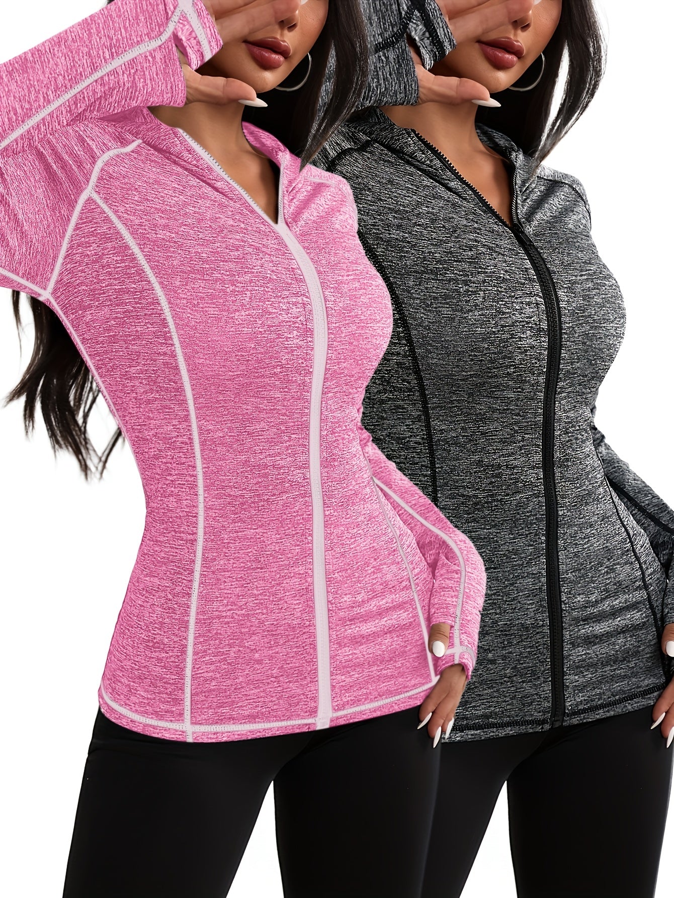 Conjunto de duas peças feminino casual desportivo