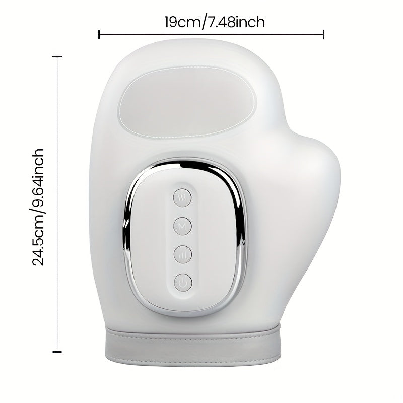 Ideal Gift, Hot Pressure Relax Hand Massager with 3 Massage Modes, 4 Temperature Settings, and 5 Air Wave Models Glove to Release Hand Stress from Long-Term Labor, Perfect for Moms and Women