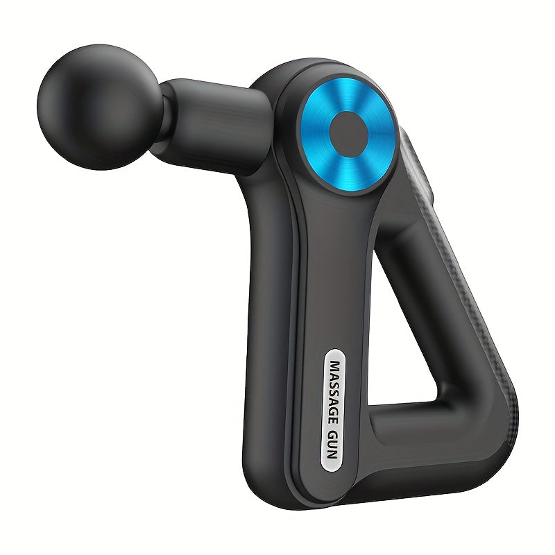 Portable USB Rechargeable Massage Gun Featuring 9 Interchangeable Heads for Comprehensive Body Massage, Including Deep Tissue for Back And Arms. This Handheld Electric Muscle Massager Is Ideal for Sports And Fitness Enthusias