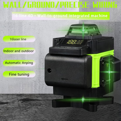 Lixada 4D 16 Lines Laser Level 3° Self-leveling Machine USB Rechargeable Lithium Battery Leveling Tool With Vertical Horizontal Tilt Lines