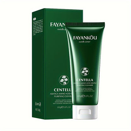 Centella Asiatica Amino Acid Facial Cleanser 100g - Gentle, Deep Cleansing & Moisturizing for Smooth, Radiant Skin | Oil Control, Hyaluronic Acid Infused, Fragrance-Free