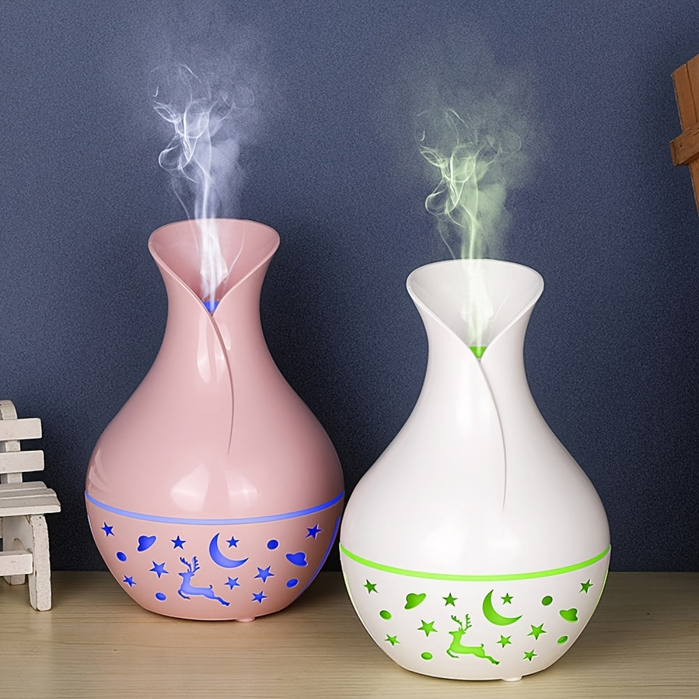 1pc AromaWave USB Powered Aromatherapy Diffuser - Multi-Functional Air Purifier, Facial Humidifier, and Room Freshener with Swab and Spring - Ideal for Office, Bedroom, Living Room - Plastic Material