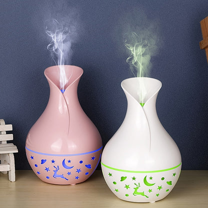 1pc AromaWave USB Powered Aromatherapy Diffuser - Multi-Functional Air Purifier, Facial Humidifier, and Room Freshener with Swab and Spring - Ideal for Office, Bedroom, Living Room - Plastic Material