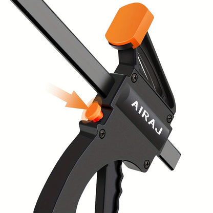 2/5pcs AIRAJ 10.16 Cm Woodworking Clips F Clamp Clip Hard Grip Quick Ratchet Release DIY Carpentry Hand Vise Tools