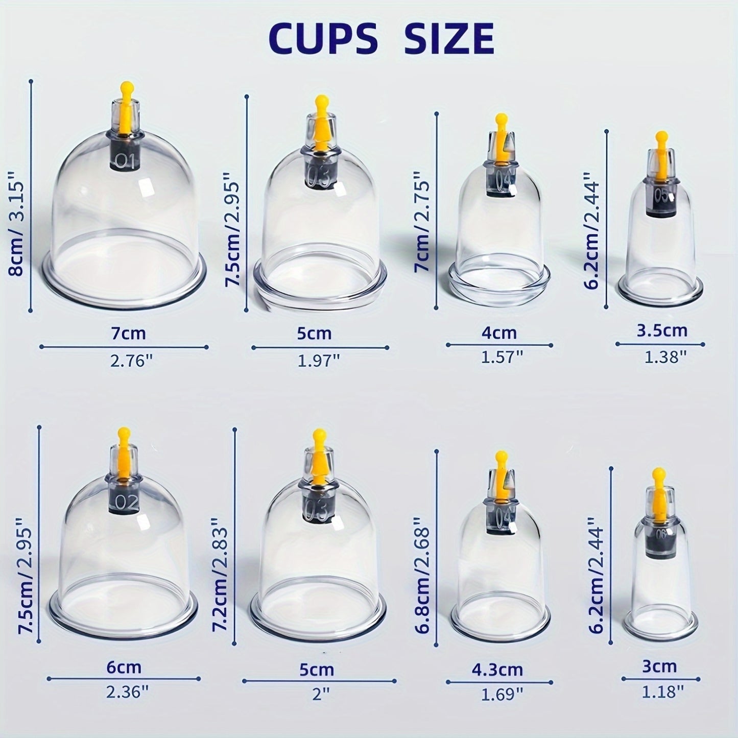 Professional Cupping Set with Pump, Vacuum Suction Cups, Home Use Cupping Kit for Massage