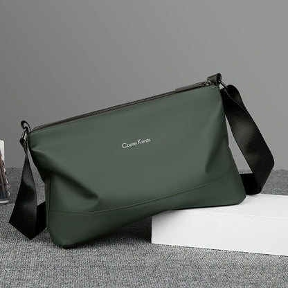 Men's Fashionable Small Crossbody Bag with Triple Compartment, Nylon, Zip Closure, Polyester Lined - Ideal for Daily Commute, Backpack, Capacity
