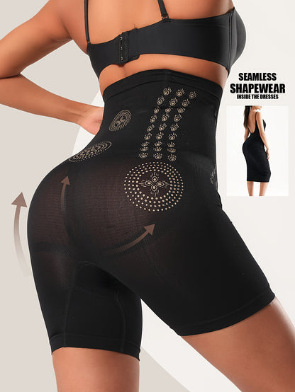 1pc Women's High-Waist Shapewear Waist Trainer Panty - Posture-Correcting Tummy Control Leg Opening, Butt Lift & Abdomen - Multi-Size Options (S-XXL) - Non- Body Shaping Underwear with High & Smooth Texture - Felt Belly Contr