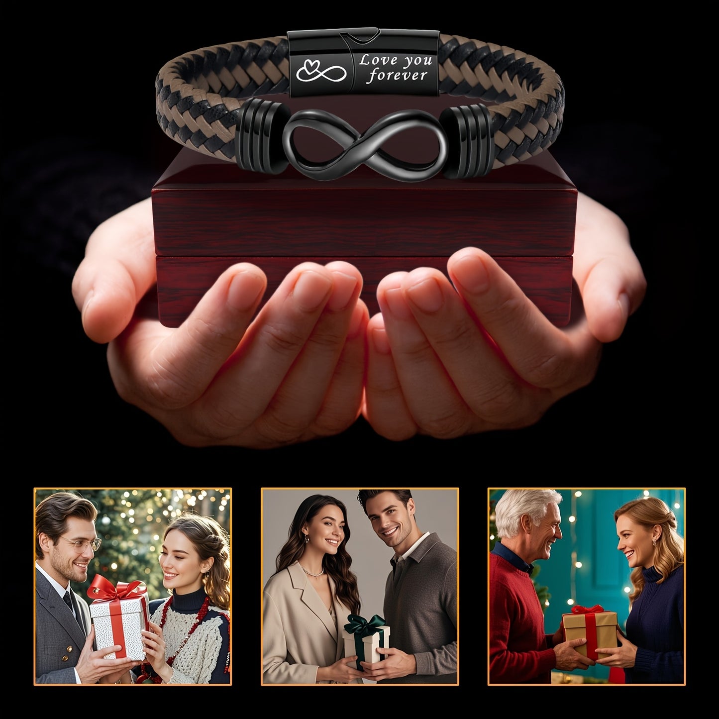 1pc Back to School - Must-Have Gift - Perfect Thanksgiving Gift/Graduation Gift - Retro Style Knotted Love Buckle Bracelet - for Son/Classmates/Friends, Exquisite Design Knotted Bracelet Gift, Fashionable Versatile, Celebrati