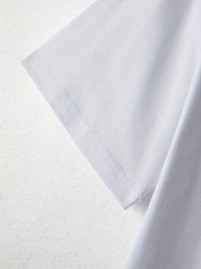 Cute Cat Print T-Shirt, Crew Neck Short Sleeve T-Shirt, Casual Every Day Tops, Women's Clothing