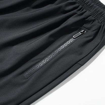 3-Pack Men's Elastic Drawstring Sweatpants - Casual Joggers with Zipper Pockets, Suitable for Gym, Basketball, Camping, Fishing, Beach Running
