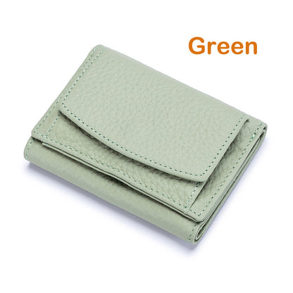 Women's Mini Wallet, Faux Leather Snap Button Coin Purse, Solid Coin Pockets, For Everyday