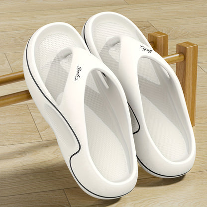 Non-Slip Slip-On Slippers - Heavy-Duty Cushioned EVA Indoor/Outdoor House Shoes, All-Season High Quality Footwear for Home, Gym, Pool, Beach - Men & Women (Black), Indoor Slippers, Indoor Footwear, Simple Slipon Design, Breat