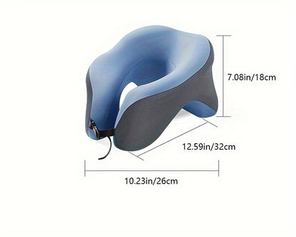 1pc Ergonomic U-Shaped Nap Pillow –, Portable & Machine Washable, Comfortable for Office, Student, and Travel Use, Available in Blue, Gray, Pink