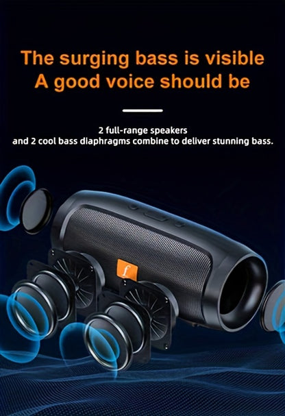 Vertical wireless speaker Stereo sound is small but the sound quality is good Desktop portable home party speaker - black blue red optional - 1pc
