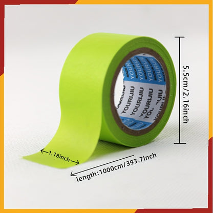 8-Roll Pack Heavy-Duty Painter's Tape - Wide 1.18" / 3cm Green Painting Tape, Waterproof, Heat-Resistant (Up to 280°C/536°F), No Residue Removal - for Professional & DIY Projects, Painting, Tile, Wallpaper, Trim - Compatibl
