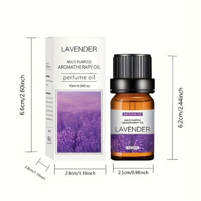 Essential Oils, 10ml Each, Assorted Scents For Home Fragrance, Includes Lavender, Peppermint, Lemon & More, Perfect For Diffusers, Candle Making