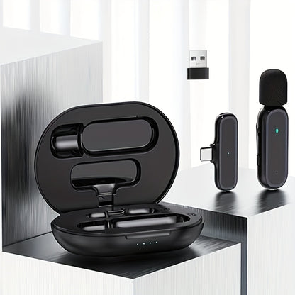 Kit 2 Microfones Sem Fios Profissionais com Estojo