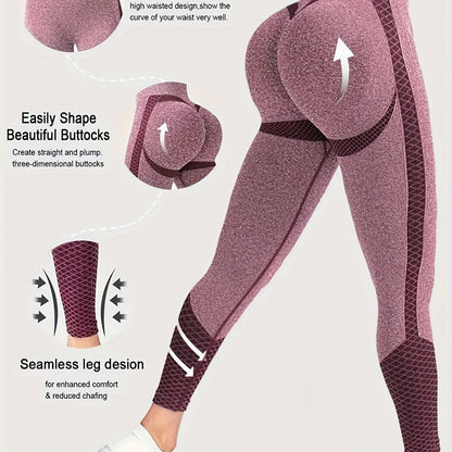 High-Waisted Compression Sports Leggings for Women - Ultra-Comfortable, Tummy Control, Sweat-Wicking, Four-Way Stretch, Cropped Length, Wide Waistband, Elegant Design for Yoga, Fitness, and Casual Attire, Butt Lifting Legging