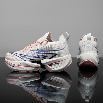 Ténis Slip-On para Homem - Calçado de Corrida Respirável com Estampado Geométrico e de Letras para Ginásio e Uso Casual