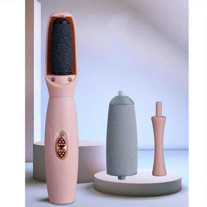 Removedor de calos elétrico para os pés, lixa de pés portátil e recarregável com esmeril para os pés.