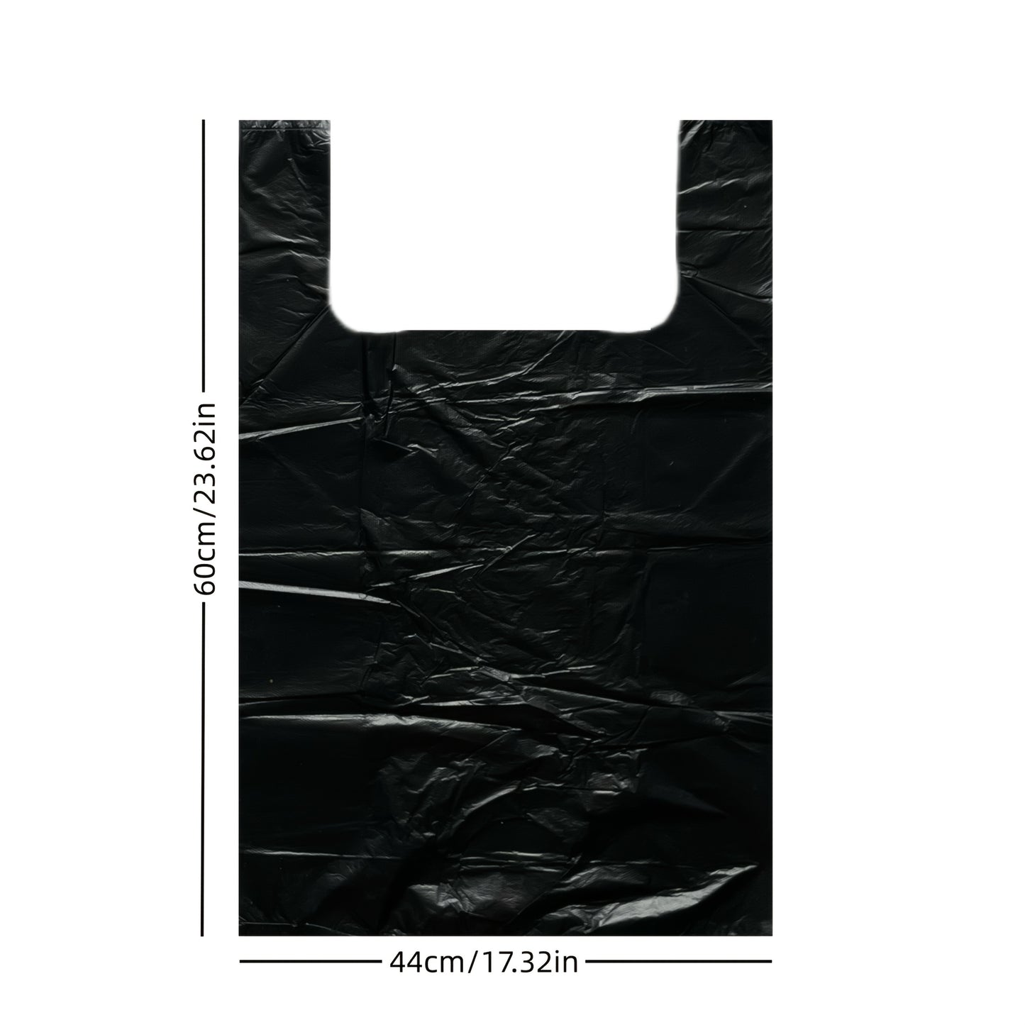 5 rolos com 100 sacos de lixo pretos portáteis cada - adequados para escritórios, cozinhas, salas de estar, casas de banho, áreas exteriores e outros usos diversos.