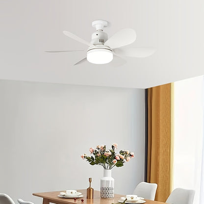 1pc Ceiling Fan With A Remote Control Multifunctional E26/E27 Socket, Adjustable Light And Fan, Simple Style, Easy To Install, Perfect For Bathrooms, Bedrooms, Study Rooms, Living Rooms, Dining Rooms With LED Lights.