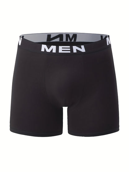 Conjunto de 7 Cuecas Boxer Lisas para Homem - Respiráveis, Confortáveis ​​e com Cós Elástico (Preto, Vermelho, Verde, Branco, Azul Escuro, Azul Claro), Roupa Íntima para Uso Diário | Cuecas Boxer com Cós Elástico | Tecido de Textura Macia