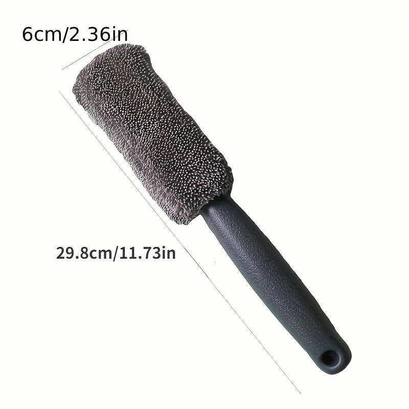 Car Wash Portable Microfiber Wheel Tire Rim Brush Car Wheel Wash Cleaning For Car With Plastic Handle Auto Washing Cleaner Tools