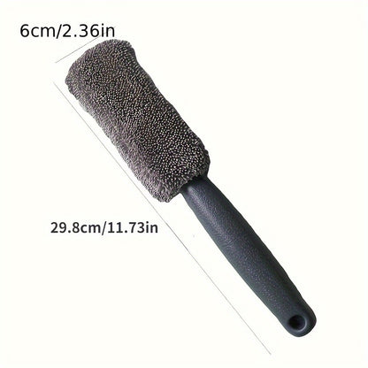 Car Wash Portable Microfiber Wheel Tire Rim Brush Car Wheel Wash Cleaning For Car With Plastic Handle Auto Washing Cleaner Tools