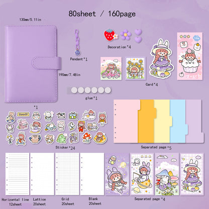 1pc Ziyi Miss AKI Journal Cute Notebook Planner With Free Stickers