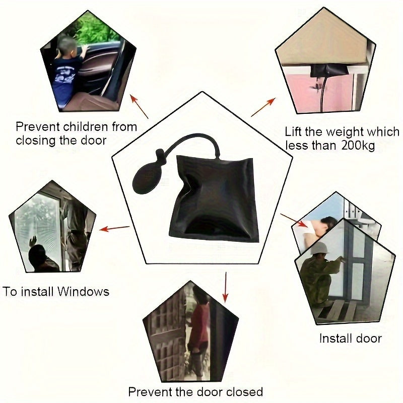 Kit completo de ferramentas para reparação automóvel: airbag insuflável, bomba de ar, ferramenta de desbloqueio de emergência e muito mais - prepare o seu carro para qualquer situação!