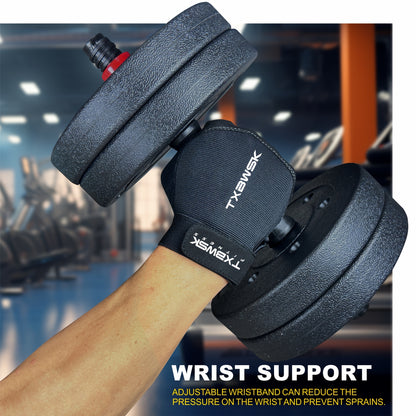 Unisex Fitness Gloves with Full Palm Anti-Slip Silicone, 5mm Cushioned Sponge, Half-Finger Professional Half-Finger Gloves for Outdoor Sports Cycling, Adjustable Wrist Strap, Ergonomic Design, Gym Accessories