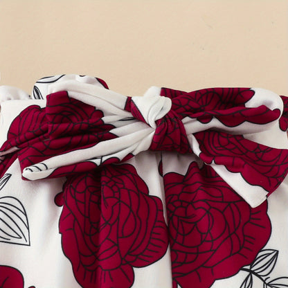 3pcs Short Sleeve & Shorts Set for Newborns - "I'm Daddy's Girl" Letter Print Pants and Headband, Mommy's World Alphabet Kids' Outfit, Perfect for Outdoor