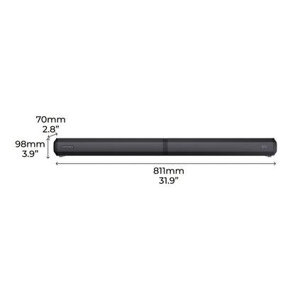ULTIMEA 2.2ch New-Detachable Design Sound Bars for TV, Peak Power 100W, 2-in-1 Soundbar for TV, Bass Adjustable, 3 EQ Modes, ARC/Optical/Aux/Wall Mount