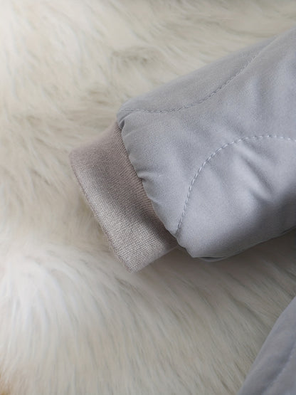 Infant Hooded Thick Romper Long Sleeve Zipper Thermal Jumpsuit, Babies & Kids Coat