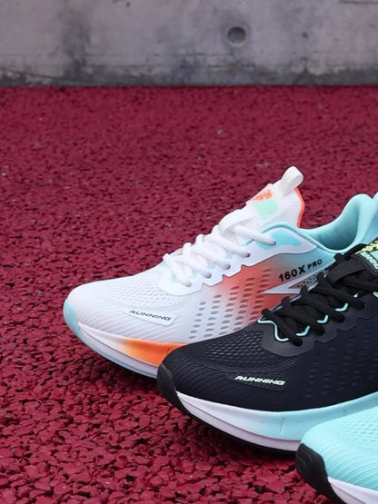 Men's Lightweight Breathable Hiking & Running Shoes - Trail, Gym, Road Shoes - Turquoise & Neon Green Accents - All-Season Outdoor Sneakers - Cushioned MD Sole - Lace-Up Closure - Compatible with Women's Compatible Partners -