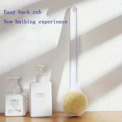 Long Handle Shower Brush with Exfoliating Scrubber for Body and Back - Massage and Exfoliate Skin in the Bathroom