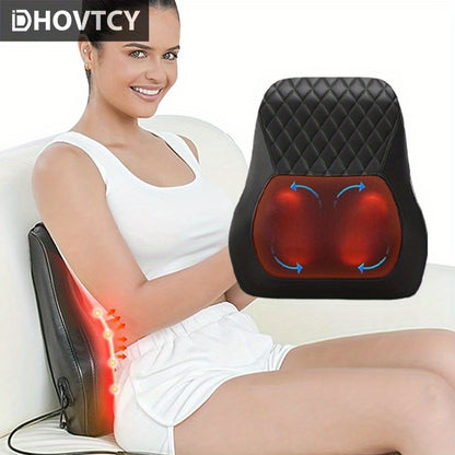 DHovtcy Full Body Massager with Heat – 3 Massage Modes, 2 Levels, 3D Kneading for Deep Tissue & Muscle Relaxation, Portable Design for Home Use, White & Black Options, Muscle Massager, Modern Aesthetic, Durable Construction