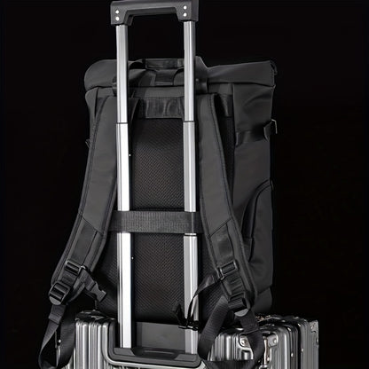 Stylish Men’s Oxford Backpack - Large Capacity, Perfect for School & Travel