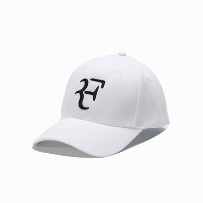 Fashion European And American F Letter Embroidery Baseball Cap Tennis Star  Sports Peaked Cap Simple For Men And Women
