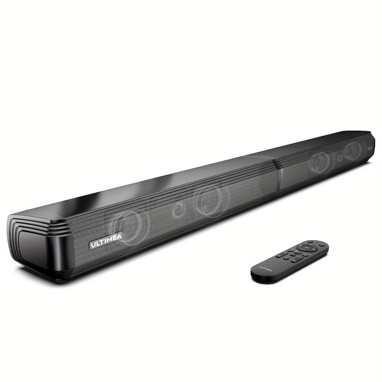 ULTIMEA 2.2ch New-Detachable Design Sound Bars for TV, Peak Power 100W, 2-in-1 Soundbar for TV, Bass Adjustable, 3 EQ Modes, ARC/Optical/Aux/Wall Mount
