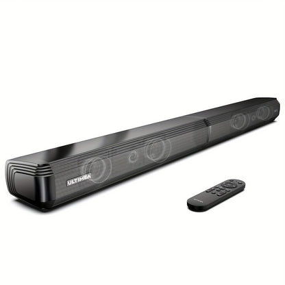 ULTIMEA 2.2ch New-Detachable Design Sound Bars for TV, Peak Power 100W, 2-in-1 Soundbar for TV, Bass Adjustable, 3 EQ Modes, ARC/Optical/Aux/Wall Mount