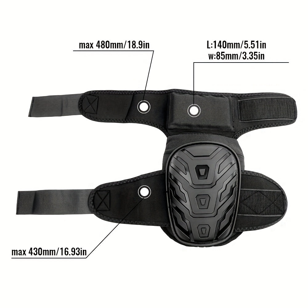 2pcs Heavy-Duty Knee Pads with Non-Slip Surface - Adjustable Strap for Construction, Gardening, Painting - All-Day Comfort & Impact Protection - Ideal for Professionals & DIY Projects - Gzzhi, Knee Pads for Work, Durable PVC
