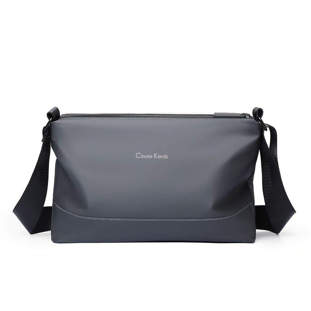 Men's Fashionable Small Crossbody Bag with Triple Compartment, Nylon, Zip Closure, Polyester Lined - Ideal for Daily Commute, Backpack, Capacity