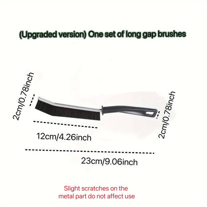 1pc Bathroom Crevice Brush, Toilet Kitchen Tile Corner Cleaning Brush, Multifunctional Window Seam Groove Dust Brush, Hard Bristle Brush, Household Cleaning Tools
