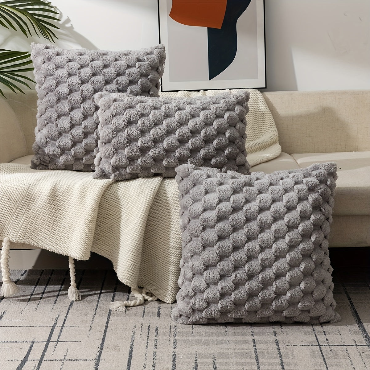 1pc, Square Cushion Cover, Zipper Single-sided Printed Pillowcase, Home Decor, Room Decor, Living Decor, Bedroom Decor (pillow Core Is Not Included)