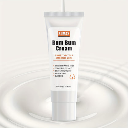 Brazilian Bum Bum Cream With Lemon Vanilla Scent - 2-in-1 Massage Cream And Massage Lotion - Non-Greasy Skin Tightening Cream For Firm Butt, Belly & Thighs With Collagen And Caffeine - 50g